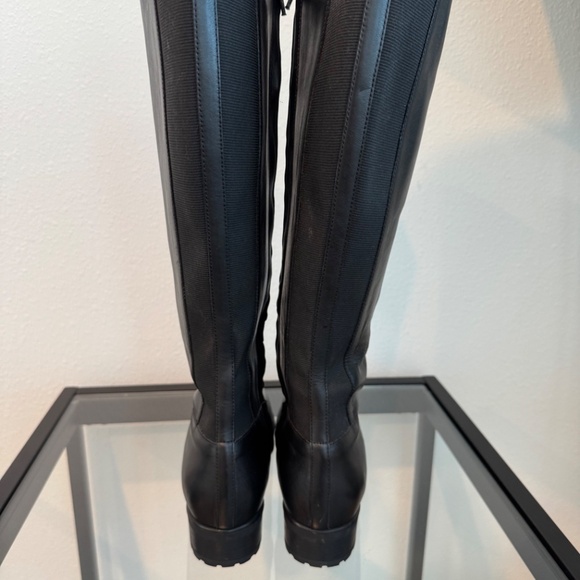 SAS ITALY Duchess Black Leather Knee High Tall Riding Boots Womens Size 10M - Picture 7 of 16
